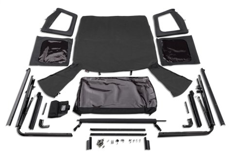Rugged Ridge Complete Soft Top w/Black Frame 76-95 Jeep Wrangler CJ/YJ thumbnail 1