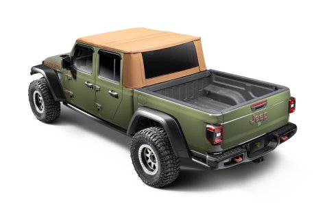 Rugged Ridge 20-25 Jeep Gladiator Voyager Fastback Frameless Soft Top - Tan thumbnail 3