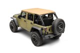 Rugged Ridge 07-18 Jeep Wrangler JKU 4dr Voyager Fastback Frameless Soft Top - Tan thumbnail 5