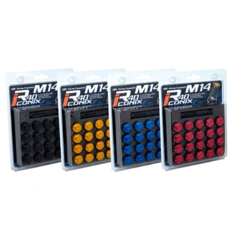 Project Kics R40 Iconix Aluminum Cap Set 14x1.50 - Gold (20pcs) thumbnail 1