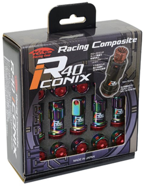 Project Kics 14x1.25 R40 Iconix Lock & Lug Nuts - Neo Chrome (16+4 Locks) thumbnail 1