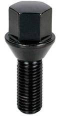 Project Kics 28MM THREAD / 52MM TOTAL Black Special Wheel Lug Bolt For BMW - 12X1.50 thumbnail 1