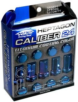 Project Kics 12X1.50 Titanium Blue Caliber Lug Nut thumbnail 3