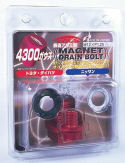 Project Kics Toyota/Daihatsu/Nissan Red Magnetic Drain Bolt - M12X1.25 thumbnail 2