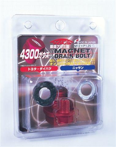 Project Kics Toyota/Daihatsu/Nissan Red Magnetic Drain Bolt - M12X1.25 thumbnail 7