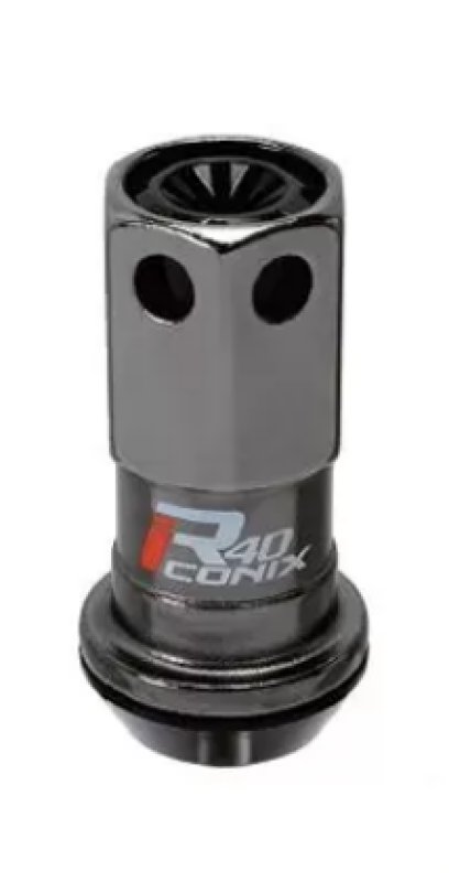 Project Kics 14X1.50 R40 Iconix Black Single Replacement Lug Nut thumbnail 2