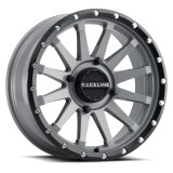 Raceline A95SG Trophy 15x7in / 4x156 BP / 10mm Offset / 132.5mm Bore - Grey & Black Lip Wheel thumbnail 3