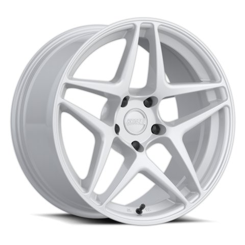 Kansei K15W Astro 18x9.5in / 5x100 BP / 22mm Offset / 73.1mm Bore - Gloss White Wheel