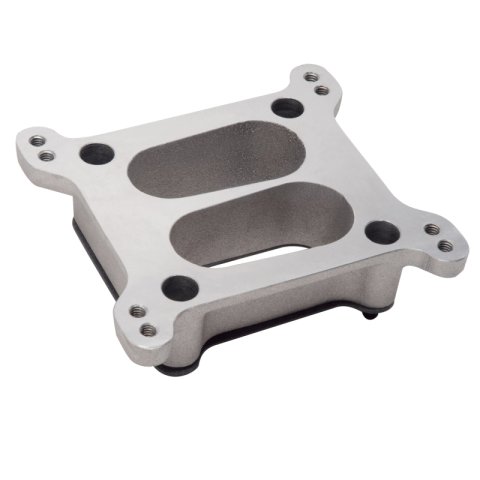Edelbrock Carb Adapter Allows Rochester 4 Jet to Square-Bore Fit thumbnail 1