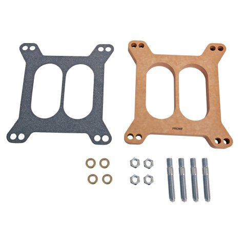 Edelbrock Spacer Carburetor 1/2In Wood Fiber Laminate Divided