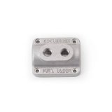 Edelbrock Fuel Block Dual Carburetor As Cast thumbnail 2