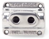 Edelbrock Polished Fuel Block Dual Carb thumbnail 3