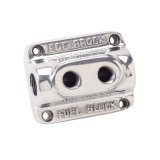 Edelbrock Polished Fuel Block Dual Carb thumbnail 5