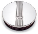 Edelbrock Air Cleaner Classic Series Round Aluminum Top Cloth Element 14In Dia X 3 9In Polished thumbnail 7
