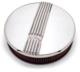 Edelbrock Air Cleaner Classic Series Round Aluminum Top Cloth Element 14In Dia X 3 9In Polished thumbnail 9