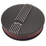 Edelbrock Air Cleaner Classic Series Round Aluminum Top Cloth Element 14In Dia X 3 9In Black thumbnail 2
