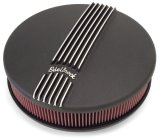 Edelbrock Air Cleaner Classic Series Round Aluminum Top Cloth Element 14In Dia X 3 9In Black thumbnail 3