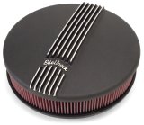 Edelbrock Air Cleaner Classic Series Round Aluminum Top Cloth Element 14In Dia X 3 9In Black thumbnail 4