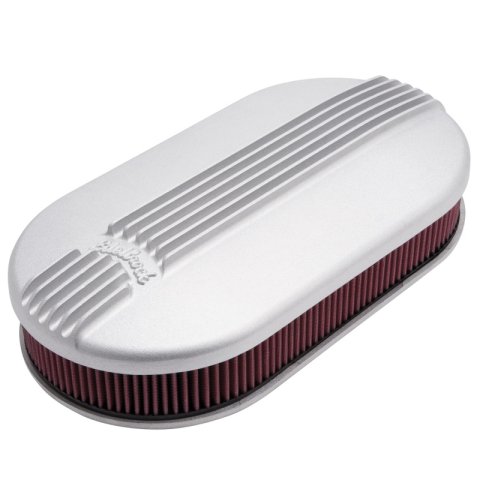 Edelbrock Air Cleaner Classic Series Oval Aluminum 17 5In X 9 35In X 4 45In Dual Carburetor thumbnail 9