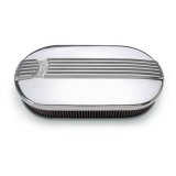 Edelbrock Air Cleaner Classic Series Oval Aluminum Top Dual Carburetor Polished thumbnail 1
