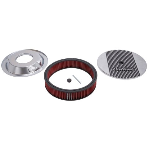Edelbrock Air Cleaner Elite II 14In Diameter w/ 3In Element Standard Height Polished thumbnail 5