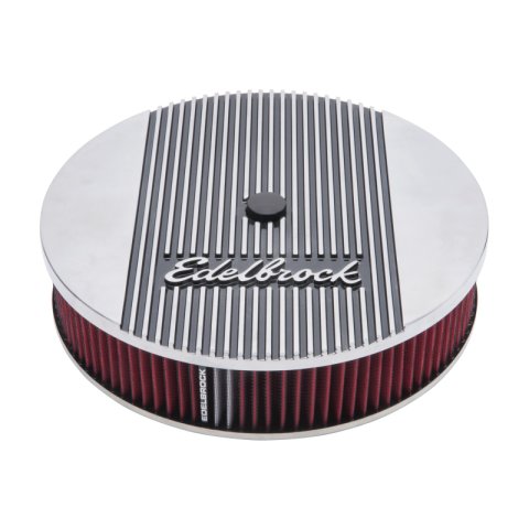 Edelbrock Air Cleaner Elite II 14In Diameter w/ 3In Element Standard Height Polished thumbnail 6