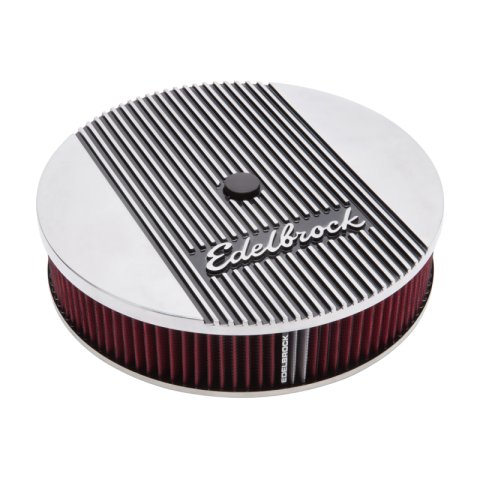 Edelbrock Air Cleaner Elite II 14In Diameter w/ 3In Element Standard Height Polished thumbnail 8