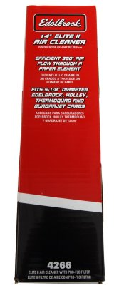 Edelbrock Air Cleaner Elite II 14In Diameter w/ 3In Element Polished thumbnail 5