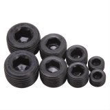 Edelbrock Fittings Pipe Plug Kit Internal Allen Head 1/8In 1/4In 3/8In 1/2In NPT Set of 8 Black thumbnail 1