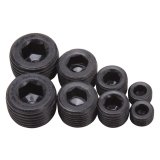 Edelbrock Fittings Pipe Plug Kit Internal Allen Head 1/8In 1/4In 3/8In 1/2In NPT Set of 8 Black thumbnail 3