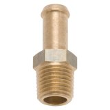 Edelbrock Fitting 1/4-18 NPT X 3/8In Single Barb Brass thumbnail 4