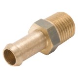 Edelbrock Fitting 1/4-18 NPT X 3/8In Single Barb Brass thumbnail 6