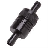 Edelbrock Fuel Filter Aluminum 3In X 01/ 1/8In 3/8In Inlet/Outlet Black thumbnail 1