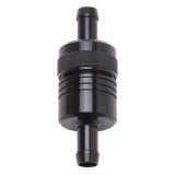 Edelbrock Fuel Filter Aluminum 3In X 01/ 1/8In 3/8In Inlet/Outlet Black thumbnail 4