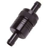 Edelbrock Fuel Filter Aluminum 3In X 01/ 1/8In 3/8In Inlet/Outlet Black thumbnail 5