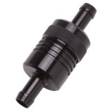 Edelbrock Fuel Filter Aluminum 3In X 01/ 1/8In 3/8In Inlet/Outlet Black thumbnail 6