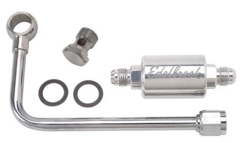Edelbrock 3/8In Hard Fuel Line w/ -6 B-Nut and Polished Filter thumbnail 4