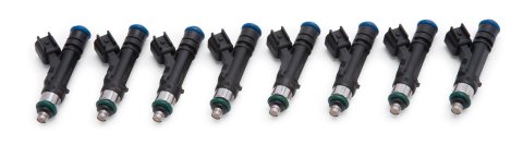 Edelbrock Fuel Injectors 50 Lb/Hr Long 60mm Uscar High Impedance Set of 8