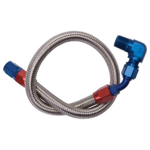 Edelbrock Fuel Line Braided Stainless for BBC ( Use w/ 8134 ) thumbnail 2