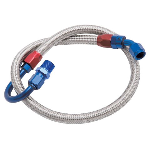 Edelbrock Fuel Line Braided Stainless for SBF ( Use w/ 8134 ) thumbnail 1
