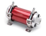 Edelbrock Fuel Pump Electric Quiet-Flo EFI 80 GPH -10 In -10 Out Red/Clear thumbnail 1