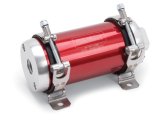 Edelbrock Fuel Pump Electric Quiet-Flo EFI 80 GPH -10 In -10 Out Red/Clear thumbnail 2