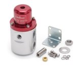 Edelbrock Fuel Pressure Regulator Carbureted 160 GPH 5-10 PSI 3/8In In/Out Retunless Red/Clear thumbnail 2