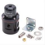 Edelbrock Fuel Pressure Regulator Carbureted 160 GPH 5-10 PSI 3/8In In/Out 3/8In Return Black thumbnail 1