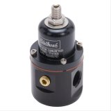 Edelbrock Fuel Pressure Regulator Carbureted 160 GPH 5-10 PSI 3/8In In/Out 3/8In Return Black thumbnail 3