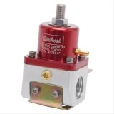 Edelbrock Fuel Pressure Regulator Carbureted 180 GPH 5-10 PSI -10 In/Out -6 Return Red/Clear thumbnail 2