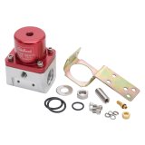 Edelbrock Fuel Pressure Regulator Carbureted 180 GPH 5-10 PSI -10 In/Out -6 Return Red/Clear thumbnail 4