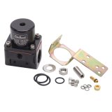 Edelbrock Fuel Pressure Regulator Carbureted 180 GPH 5-10 PSI -10 In/Out -6 Return Black thumbnail 5