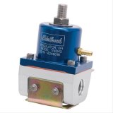 Edelbrock Fuel Pressure Regulator EFI 180 GPH 35-90 PSI -6 In/Out -6 Return Blue/Clear thumbnail 3