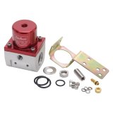 Edelbrock Fuel Pressure Regulator EFI 180 GPH 35-90 PSI -10In/Out -6 Return Red/Clear thumbnail 2
